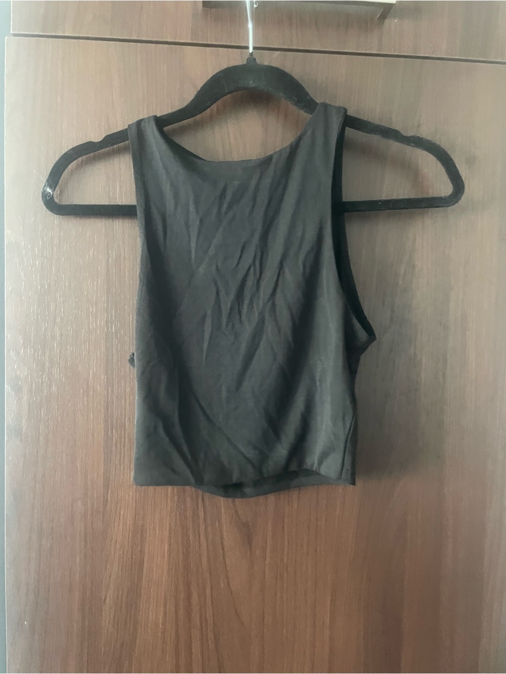 Zara Black  crop top stretch NWT